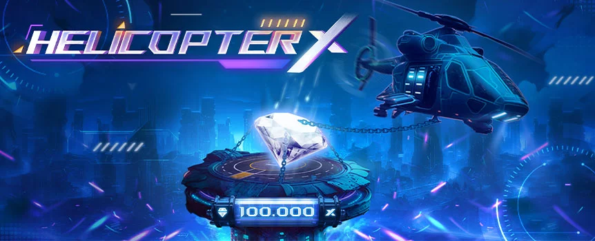 Try Helicopter X at SlotsLV, a crash game that lets you decide how long to let your winnings ride. This futuristic crash game also features a Community Players Board.