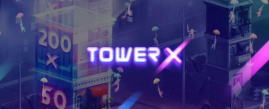 Watch your towering structure go higher and higher, as you look to cash in on all the amazing rewards it can provide in the TowerX online game at Slots.lv.