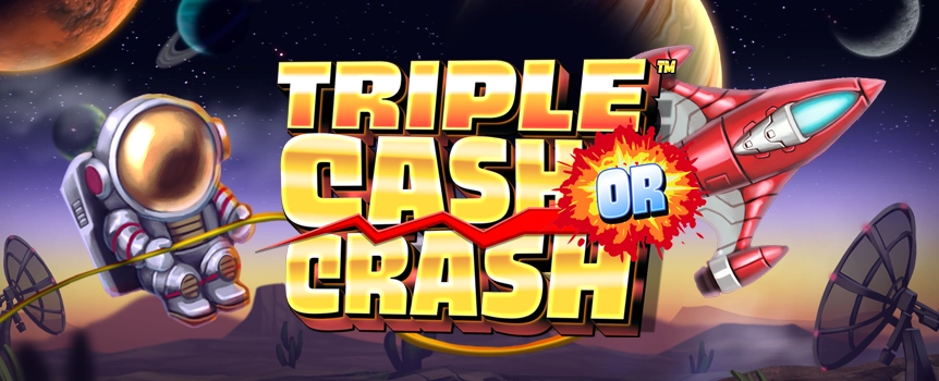 Triple Cash or Crash is an exciting Rocket Game where the Further you Fly - the More you can Win! Play now for Prizes up to 100,000x your stake!

