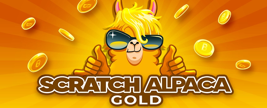 Scratch away when you play the fantastic Gold Alpaca scratch card today and see if you can win the game’s top prize, which is worth 100,000x your bet!